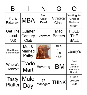 Happy Retirement Gary! Bingo Card