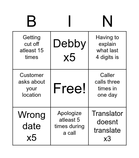 wqre21q24123 Bingo Card