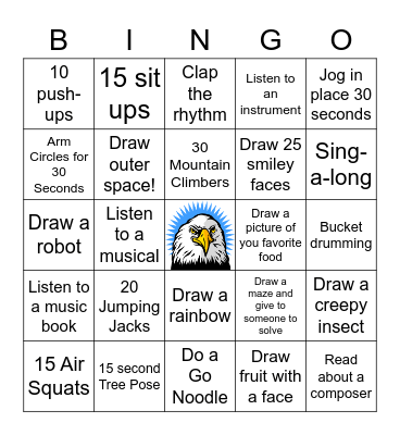 CENTENNIAL SPECIALS BINGO Card