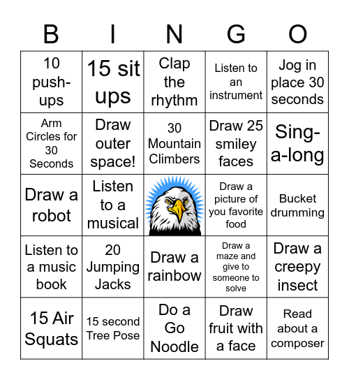 CENTENNIAL SPECIALS BINGO Card