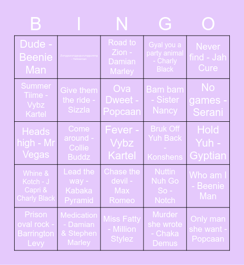 AYESHA'S JAMIAC-IN ME CRAZY BDAY Bingo Card