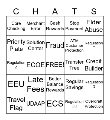 EMC Bingo Card