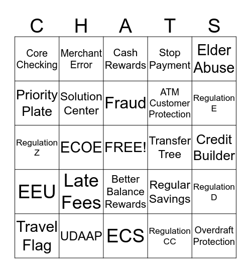 EMC Bingo Card