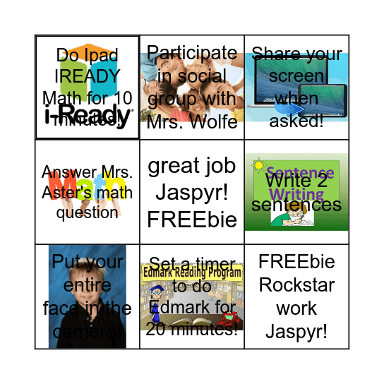 Jaspyr's Daily Bingo Card