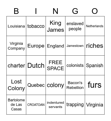 Bingo Review Bingo Card