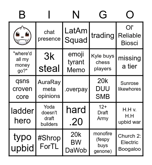 DPL BINGO Card