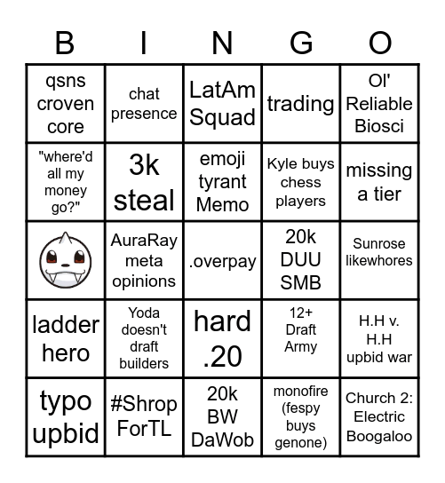 DPL BINGO Card