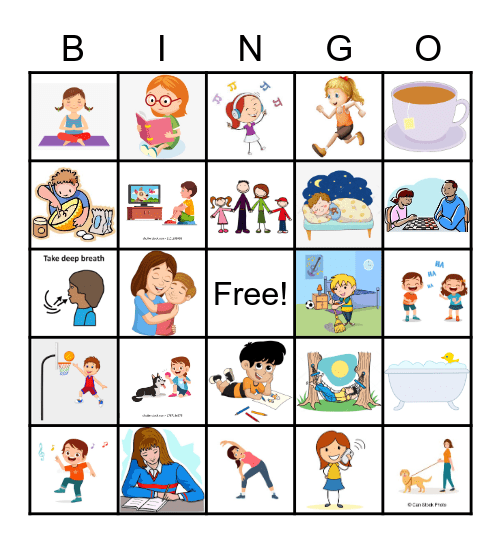 Stress Reliever Bingo! Bingo Card