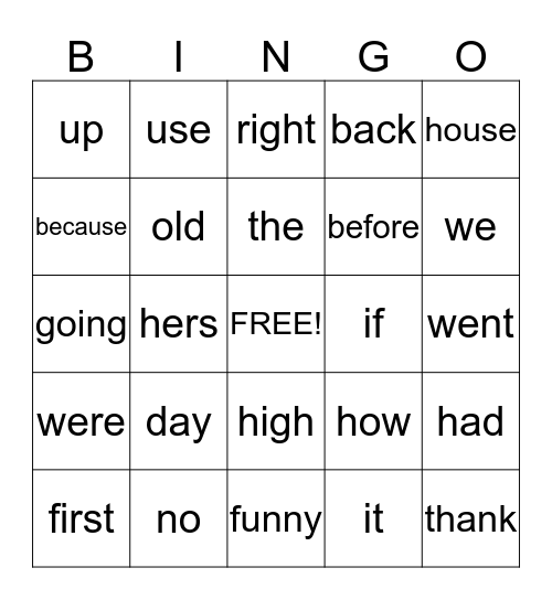 Bingo for Books Bingo Card