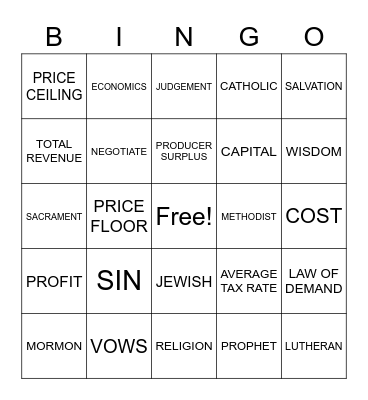ASLdeafined.com (Religion-3 / Economic terms / Communication terms) Bingo Card