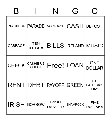 ASLdeafined.com (Money-6 / St. Patrick's Day) Bingo Card