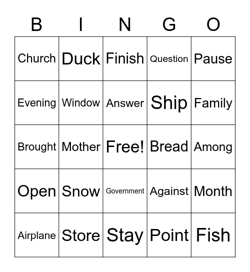 Rittenberry Blending BINGO Card