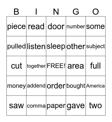 BOOYAKASHA BINGO Card