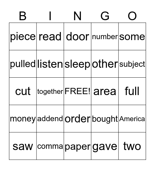 BOOYAKASHA BINGO Card