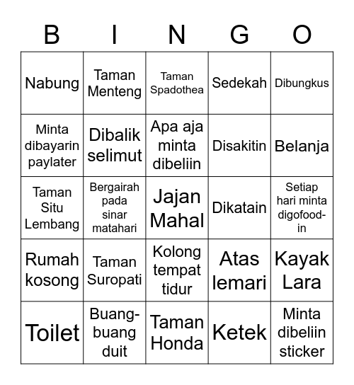 LLsHUIXIANG Bingo Card