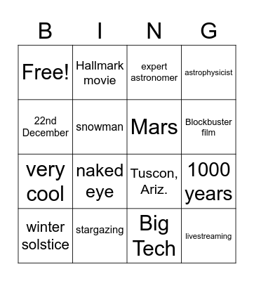 NPR Listening Bingo Card