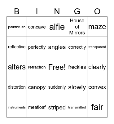 Unit 5 Lesson 5 Bingo Card