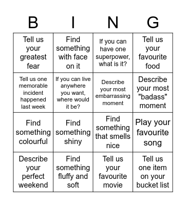 Team Meeting Bingo Card