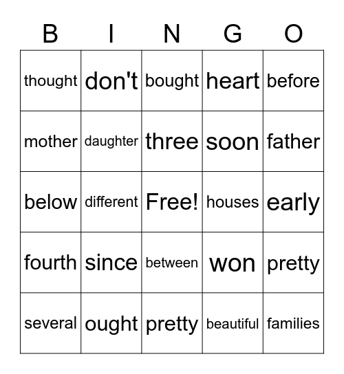 Book 5 WRS Bingo Card