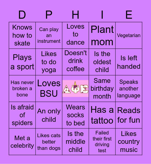 Deeph Bingo Card