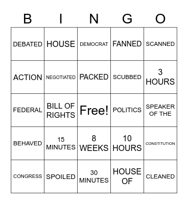 ASLdeafined.com (Verb-17 / Politics / Time-9) Bingo Card