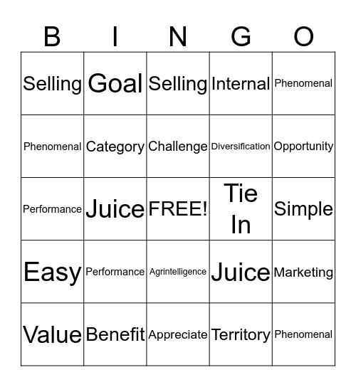 Red's Bullshit Bingo Card