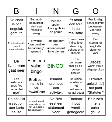 Interim-ALV Bingo Card