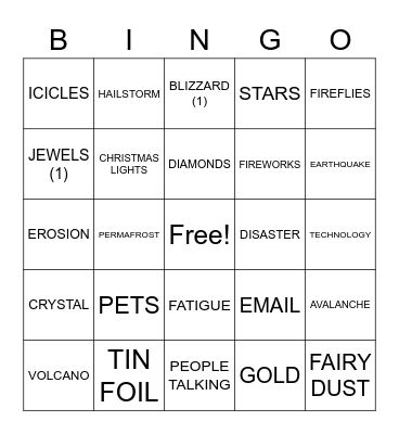 ASLdeafined.com (All that glitters / Disasters / Distractions) Bingo Card