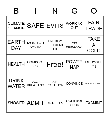 ASLdeafined.com (Eco friendly / Energized / Verb review-2) Bingo Card