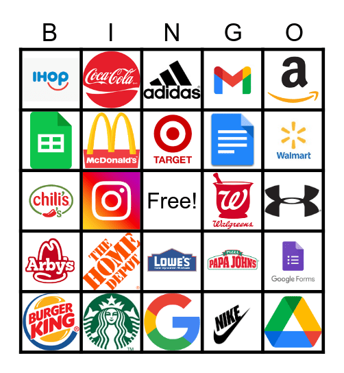 Logos Bingo Card