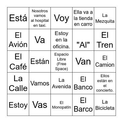 La Ciudad Bingo Card