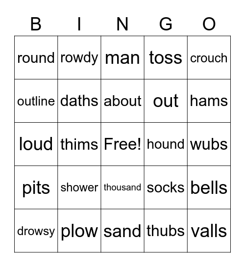 Friday BINGO! Bingo Card
