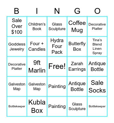 THE ADMIRALTY BINGO Card
