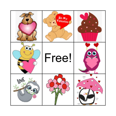 Valentines Bingo Card