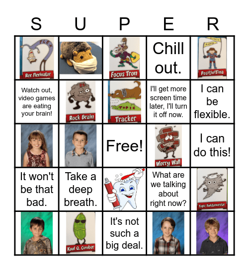 Superflex Bingo! Bingo Card