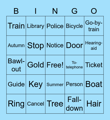 ASL BINGO Ch. 9 ('A.B.C. in ASL' textbook) Bingo Card