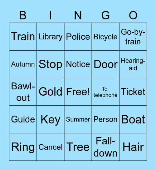 ASL BINGO Ch. 9 ('A.B.C. in ASL' textbook) Bingo Card