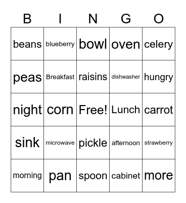 Week 4 Signs Bingo Card
