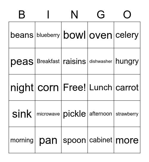 Week 4 Signs Bingo Card