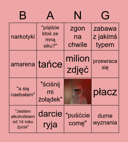JULKA NA IMPREZIE Bingo Card