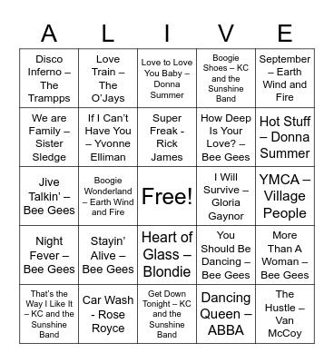 Ken Stayin' Bingo Card