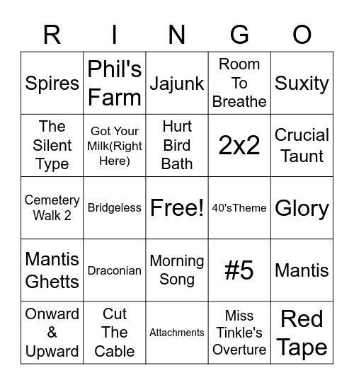 Wrapped Around Nashville Bingo Card