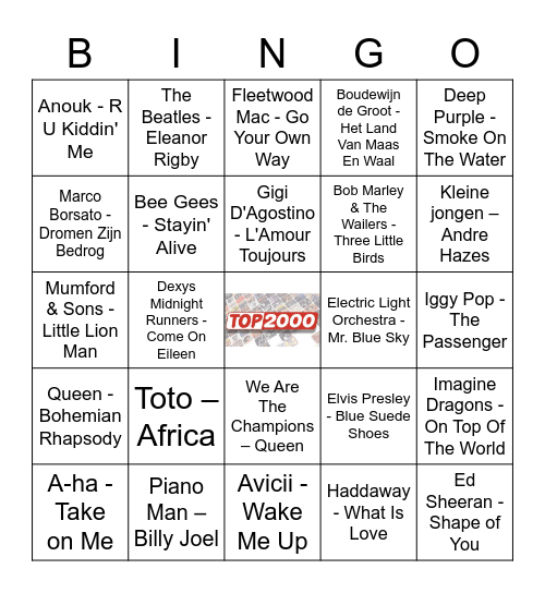 Top 2000 Corona bingo! Bingo Card