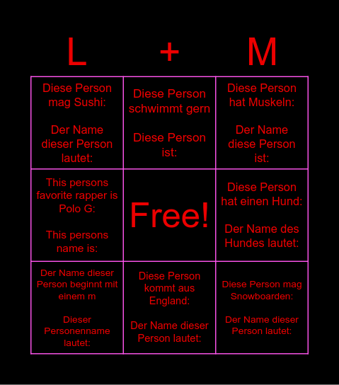 MATO IS A GOAT Bingo Card