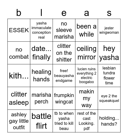 this week for sure Bingo Card
