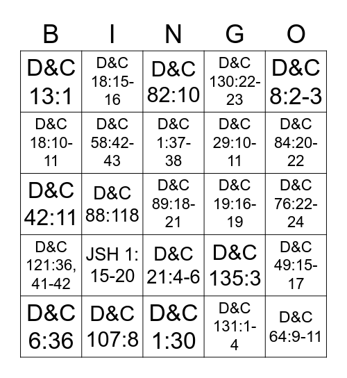 D&C DM Bingo Card
