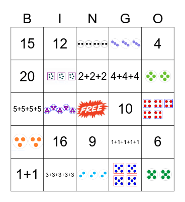 Multiplication BINGO! Bingo Card