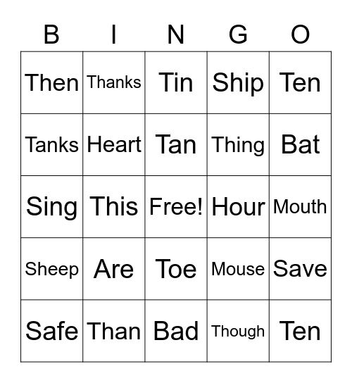 Did you hear that right? Bingo Card
