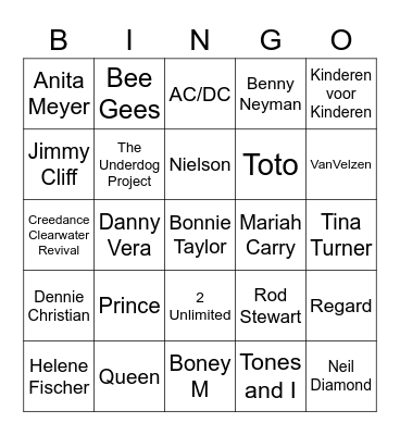 Bingo BIK Bingo Card