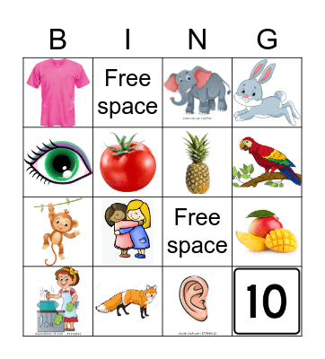 Tamil Class Bingo Card